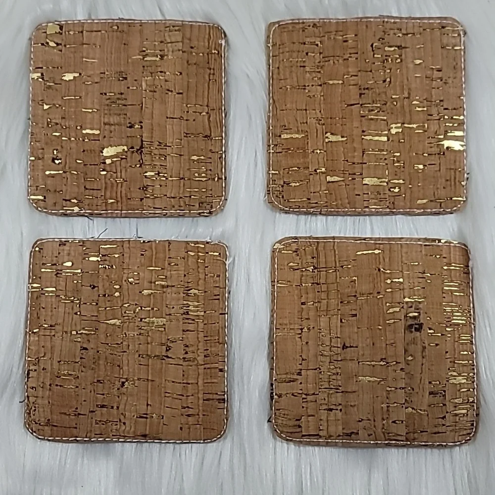 Set Of 4 Embroidered Cork Friends TV Show Coasters - Picture 6 of 6